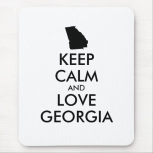 Anpassbare BEHALTEN CALM und LIEBE GEORGIEN Mousepad