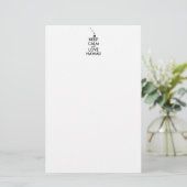 Anpassbare BEHALTEN CALM und LIEBE HAWAII Briefpapier (Stehend Vorderseite)