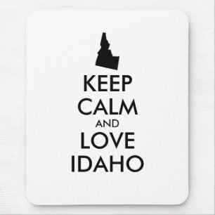 Anpassbare BEHALTEN CALM und LIEBE IDAHO Mousepad