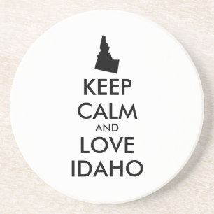 Anpassbare BEHALTEN CALM und LIEBE IDAHO Untersetzer