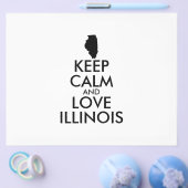 Anpassbare BEHALTEN CALM und LIEBE ILLINOIS Flyer (Einzeln)