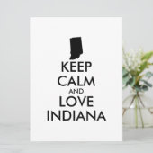 Anpassbare BEHALTEN CALM und LIEBE INDIANA (Stehend Vorderseite)