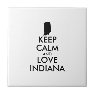 Anpassbare BEHALTEN CALM und LIEBE INDIANA Fliese