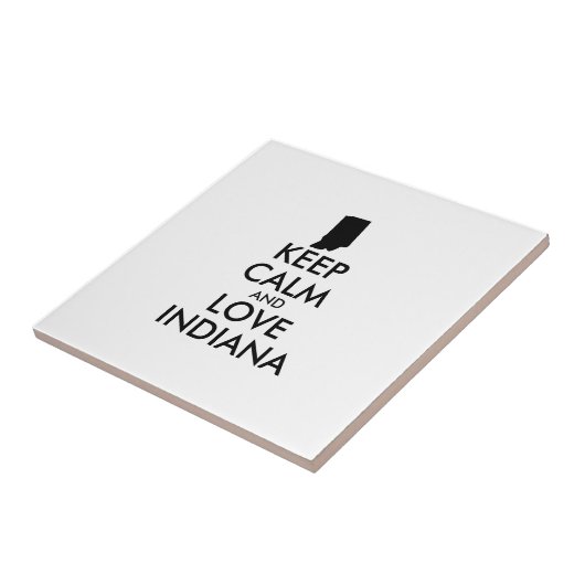 Anpassbare BEHALTEN CALM und LIEBE INDIANA Fliese (Seite)