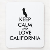 Anpassbare BEHALTEN CALM und LIEBE KALIFORNIEN Mousepad (Vorne)