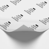 Anpassbare BEHALTEN CALM und LIEBE KANSAS Geschenkpapier (Ecke)