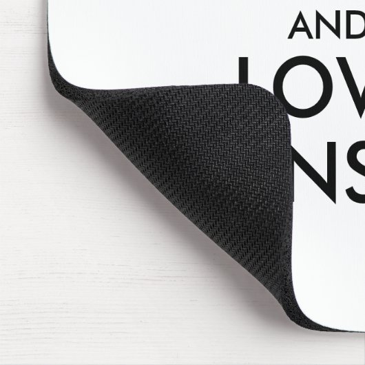 Anpassbare BEHALTEN CALM und LIEBE KANSAS Mousepad (Ecke)