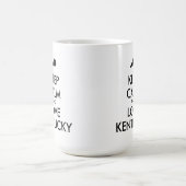 Anpassbare BEHALTEN CALM und LIEBE KENTUCKY Kaffeetasse (Mittel)