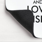 Anpassbare BEHALTEN CALM und LIEBE LOUISIANA Mousepad (Ecke)