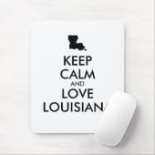 Anpassbare BEHALTEN CALM und LIEBE LOUISIANA Mousepad (Mit Mouse)