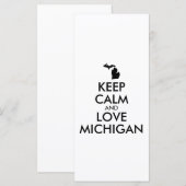 Anpassbare BEHALTEN CALM und LIEBE MICHIGAN (Vorne/Hinten)