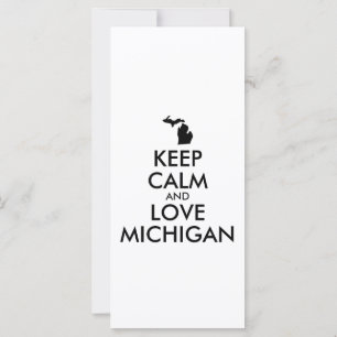Anpassbare BEHALTEN CALM und LIEBE MICHIGAN