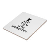 Anpassbare BEHALTEN CALM und LIEBE MINNESOTA Fliese (Seite)