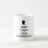 Anpassbare BEHALTEN CALM und LIEBE MINNESOTA Kaffeetasse (Mittel)