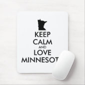 Anpassbare BEHALTEN CALM und LIEBE MINNESOTA Mousepad (Mit Mouse)