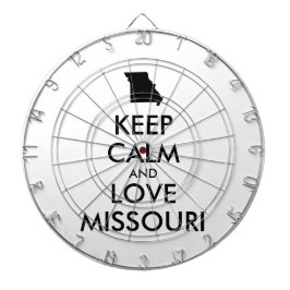 Anpassbare BEHALTEN CALM- und LIEBE-MISSOURI Dartscheibe