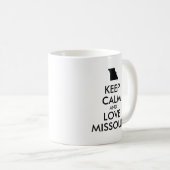 Anpassbare BEHALTEN CALM- und LIEBE-MISSOURI Kaffeetasse (VorderseiteRechts)