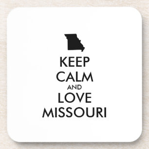 Anpassbare BEHALTEN CALM- und LIEBE-MISSOURI Untersetzer