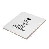 Anpassbare BEHALTEN CALM und LIEBE NEBRASKA Fliese (Seite)