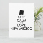 Anpassbare BEHALTEN CALM und LIEBE NEUE MEXIKO (Stehend Vorderseite)