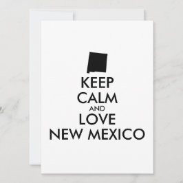 Anpassbare BEHALTEN CALM und LIEBE NEUE MEXIKO