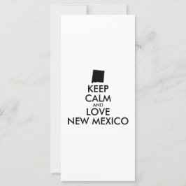 Anpassbare BEHALTEN CALM und LIEBE NEUE MEXIKO