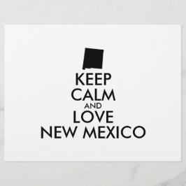 Anpassbare BEHALTEN CALM und LIEBE NEUE MEXIKO Flyer