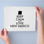Anpassbare BEHALTEN CALM und LIEBE NEUE MEXIKO Flyer (Hand)