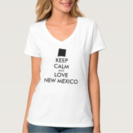 Anpassbare BEHALTEN CALM und LIEBE NEUE MEXIKO T-Shirt