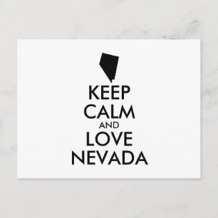 Anpassbare BEHALTEN CALM und LIEBE NEVADA Postkarte