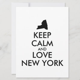 Anpassbare BEHALTEN CALM und LIEBE NEW YORK