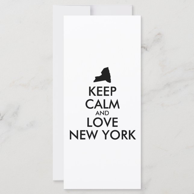 Anpassbare BEHALTEN CALM und LIEBE NEW YORK (Vorderseite)