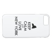 Anpassbare BEHALTEN CALM und LIEBE NEW YORK Case-Mate iPhone Hülle (Rückseite (Horizontal))