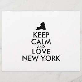 Anpassbare BEHALTEN CALM und LIEBE NEW YORK Flyer