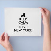 Anpassbare BEHALTEN CALM und LIEBE NEW YORK Flyer (Hand)