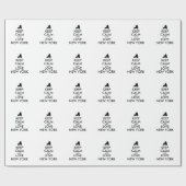 Anpassbare BEHALTEN CALM und LIEBE NEW YORK Geschenkpapier (Flach)