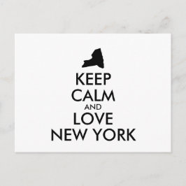 Anpassbare BEHALTEN CALM und LIEBE NEW YORK Postkarte