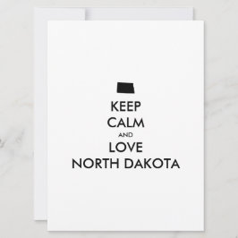 Anpassbare BEHALTEN CALM und LIEBE NORDDAKOTA