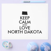 Anpassbare BEHALTEN CALM und LIEBE NORDDAKOTA Flyer (Einzeln)