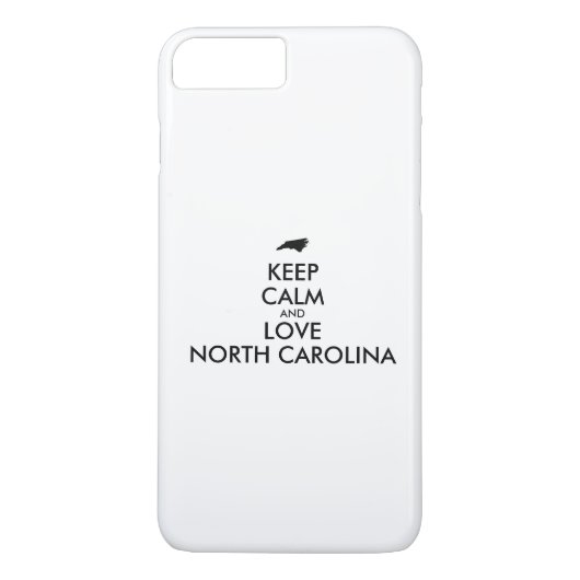 Anpassbare BEHALTEN CALM und LIEBE NORTH CAROLINA Case-Mate iPhone Hülle (Rückseite)
