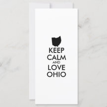 Anpassbare BEHALTEN CALM und LIEBE OHIO