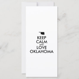 Anpassbare BEHALTEN CALM und LIEBE OKLAHOMA