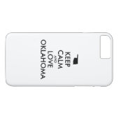 Anpassbare BEHALTEN CALM und LIEBE OKLAHOMA Case-Mate iPhone Hülle (Rückseite (Horizontal))