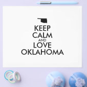 Anpassbare BEHALTEN CALM und LIEBE OKLAHOMA Flyer (Einzeln)