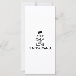Anpassbare BEHALTEN CALM und LIEBE PENNSYLVANIA