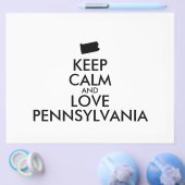 Anpassbare BEHALTEN CALM und LIEBE PENNSYLVANIA Flyer (Einzeln)