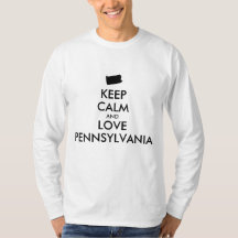 Anpassbare BEHALTEN CALM und LIEBE PENNSYLVANIA