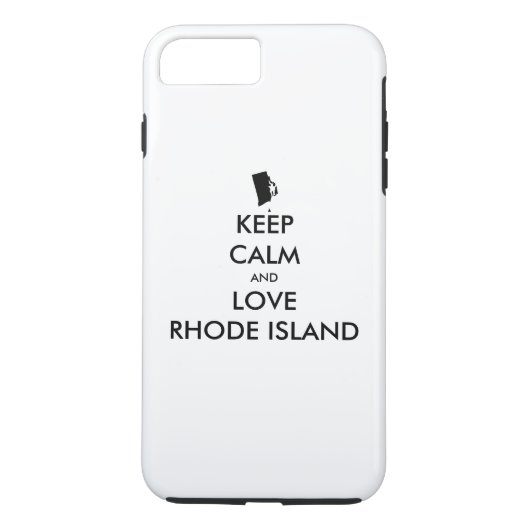 Anpassbare BEHALTEN CALM und LIEBE RHODE ISLAND Case-Mate iPhone Hülle (Rückseite)