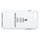 Anpassbare BEHALTEN CALM und LIEBE RHODE ISLAND Case-Mate iPhone Hülle (Rückseite (Horizontal))
