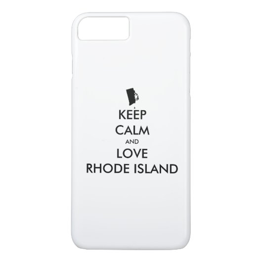 Anpassbare BEHALTEN CALM und LIEBE RHODE ISLAND Case-Mate iPhone Hülle (Rückseite)
